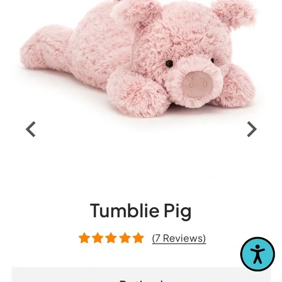 Jellycat Tumblie Pig - Retired - Picture 4 of 4